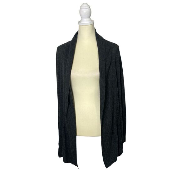 Eddie Bauer Wool Blend Lightweight Open Front Draped Cardigan Women's Size XL - Picture 1 of 12